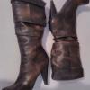 BCBGIRLS WOMEN'S 10B DARK BROWN HIGH HEEL BOOTS