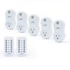 5 Pack Remote Control Outlet Switch 2nd Generation Energy Saving Wireless Plug 