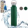 Valentine's Day Special! Double Walled Stainless Steel Insulated Water Bottles with Bamboo Lid SAVE $8.49 wit