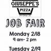 Giuseppe’s Steel City Pizza Job Fair! offer Hospitality Jobs
