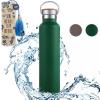 Double Walled Stainless Steel Insulated Water Bottle with Bamboo Lid, SAVE $8.49 with Amazon Coupon offer Sporting Goods