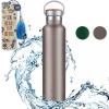 Double Walled Stainless Steel Insulated Water Bottle with Bamboo Lid, SAVE $8.49 with Amazon Coupon