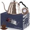 Triple Layer 18/8 Stainless Steel Pour Over Coffee Kettle with Thermometer