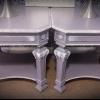 Pair of Gray and White End Tables Very Nice Used Condition 26
