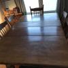 Oak table and six chairs