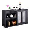 Sliding door pantry buffet