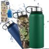 Double Walled Stainless Steel Wide Mouth Insulated Water Bottles