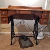 Antique Montcomery Ward Sewing Machine Cabinet offer Home and Furnitures