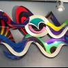 Modern Wave wall sculpture