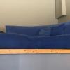 Blue Curved Couch