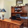 Solid Oak Desk, Hutch and Credenza