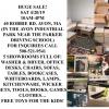 Huge Sale Saturday 4/20 from 10AM-4PM offer Home and Furnitures