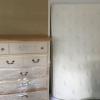 Dresser, bedspring and mattress 