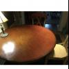 Marchella sage brown round wood table with chairs kitchen set