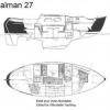 Halman 27 ft Sailboat offer Boat