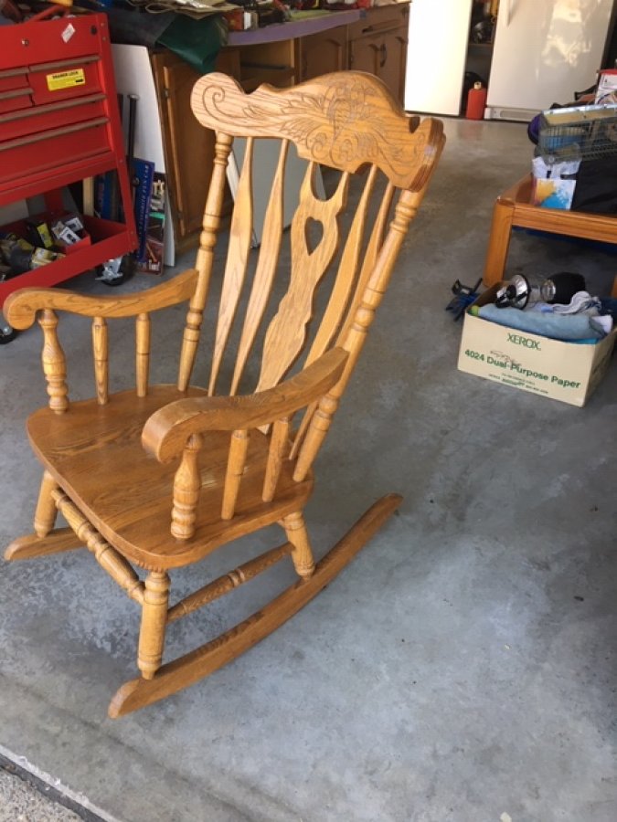 Rocking chair | Roseville Classifieds 95747 917 Connell Ct | $30 | Home