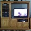 Solid Oak Entertainment Center