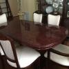 Cherry wood dining room set with hutch offer Home and Furnitures