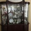 Cherry wood dining room set with hutch