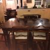 Antique diner room table and chairs set offer Home and Furnitures