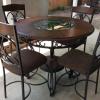 Dining room suit round table and four chairs like new