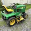 John Deere 318 garden tractor with mower, snow blower and plow/blade