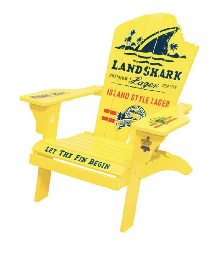 Margaritaville Landshark Outdoor Patio Wood Adirondack Chair