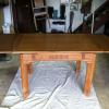 Antique solid oak dining table