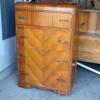 Antique dresser and a queen size headboard w/ waterbed