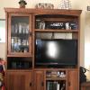 Large Red Oak Entertainment Center offer Home and Furnitures