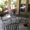 4 wrought iron chairs