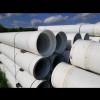PVC pipe reinforced with lightweight concrete