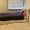 Free - White Twin Trundle bed in excellent condition 