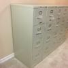 Five HON 4-Drawer Locking File Cabinets