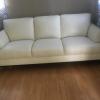 White leather couch offer Home and Furnitures