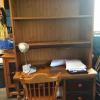 Bassett Twin Sleigh bed and Matching Desk and Hutch