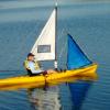 Kayak with sail kit