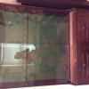 Glass front locking cabinet offer Home and Furnitures