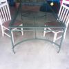 Glass Table with 8 chairs offer Home and Furnitures