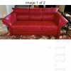 2 matching red leather sofa’s for sale offer Home and Furnitures