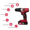 Avid Power 20V MAX Lithium Ion Cordless Drill, Power Drill Set with 3/8″ Keyless Chuck, Variable Speed, 16 Position, LED