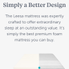 Leesa full size memory foam mattress