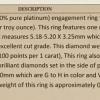 Platinum 950 Diamond Engagement Ring 