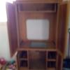 Oak entertainment center 