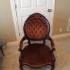 Antique Victorian Salon Upholstered Arm Chair