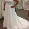 Beautiful Strapless Chiffon A-line, Ivory Wedding Dress