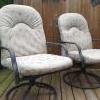 2 swivel patio or balcony chairs