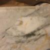 Antique Beveled, Polished & Scalloped White Marble Top $325.00 Firm