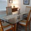 Dinning room set, 4 captain chairs and buffet.