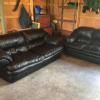 Leather couch and Loveseat